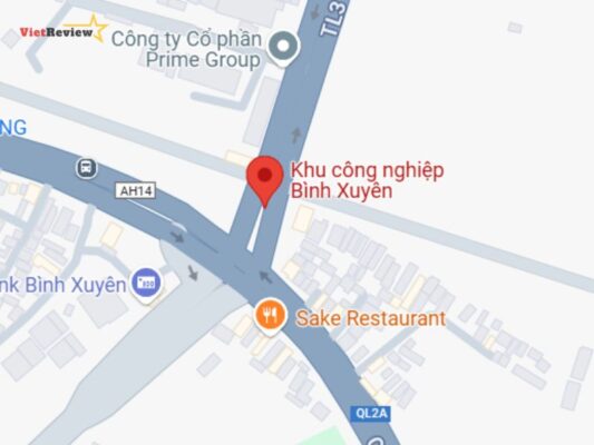 Vị trí kcn Bình Xuyên